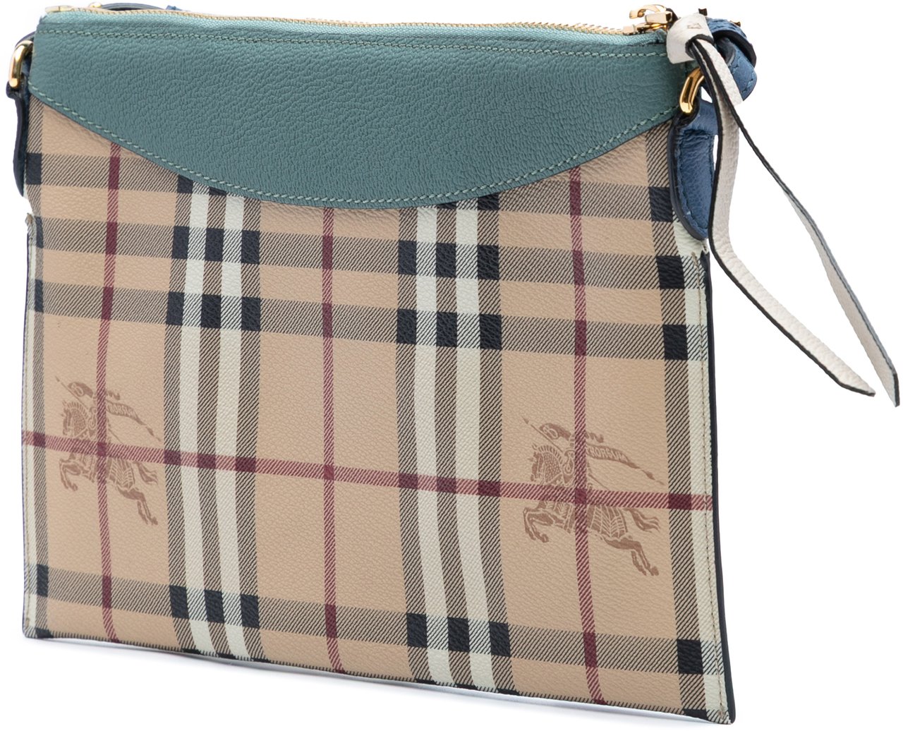 Burberry Haymarket Check Canvas Peyton Crossbody Bruin
