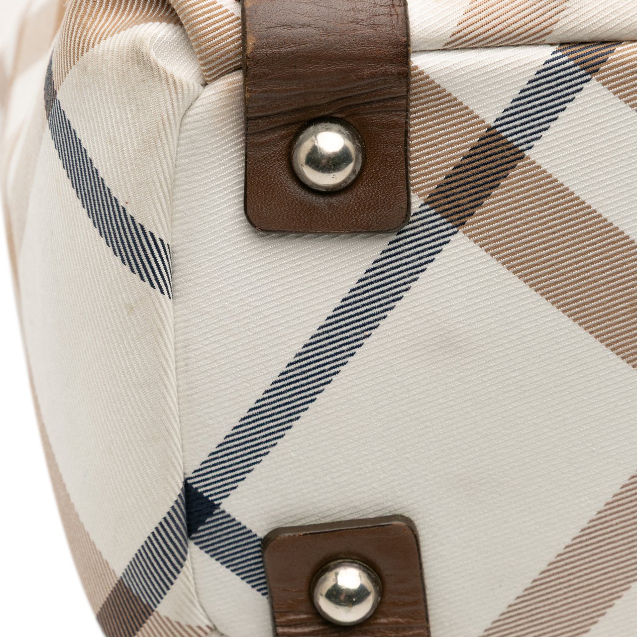Burberry Supernova Check Canvas Tote Bruin