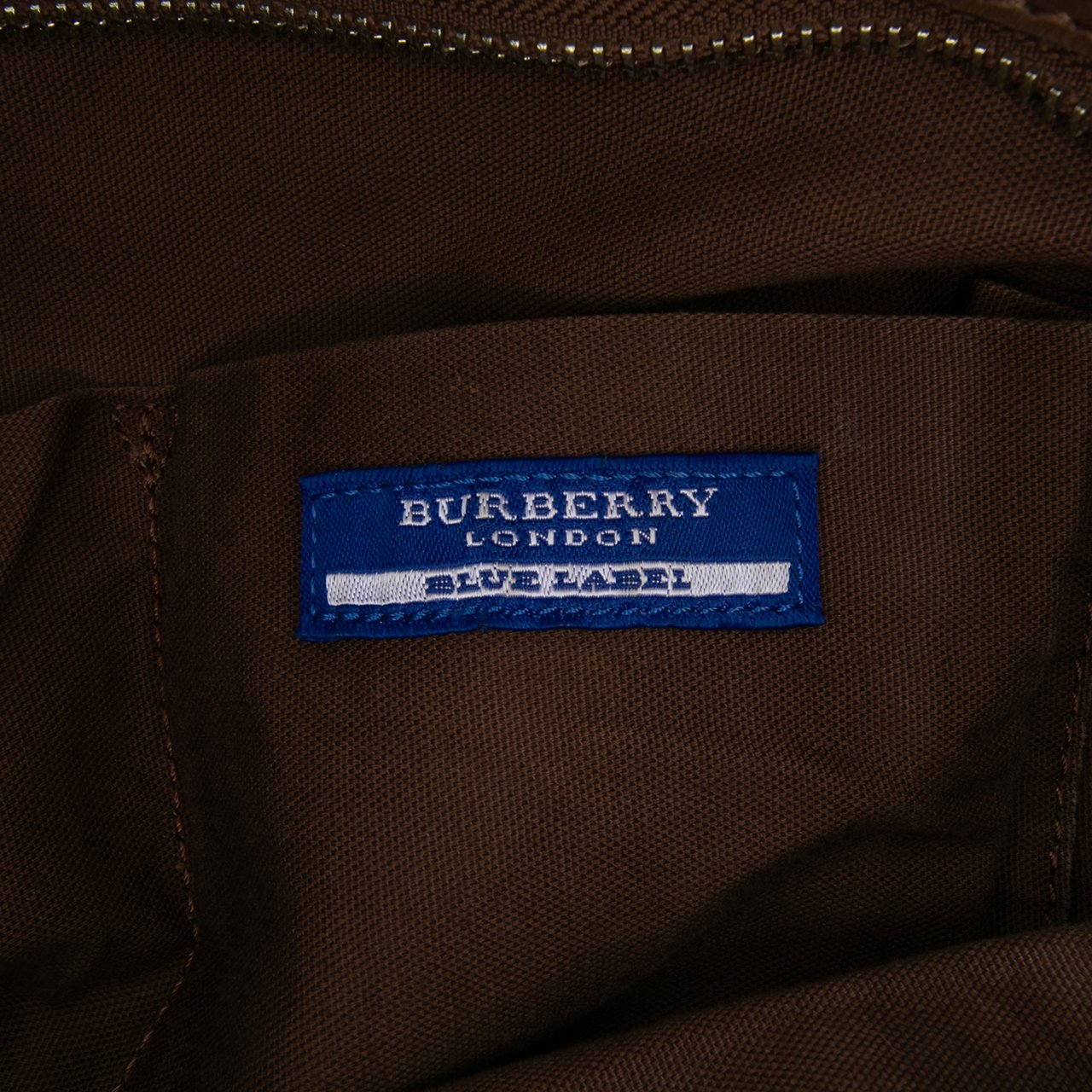 Burberry Supernova Check Canvas Tote Bruin