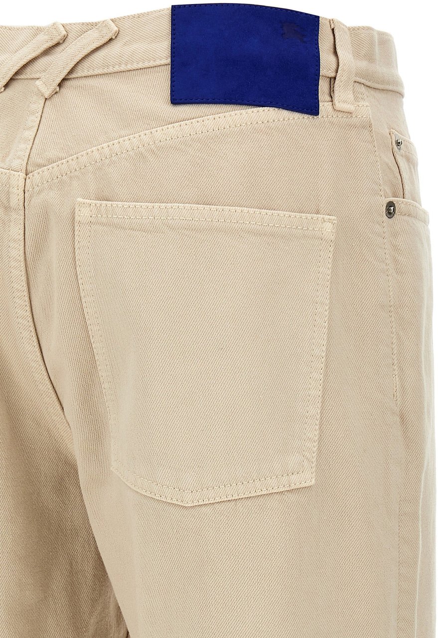 Burberry Beige Cotton Casual Pants Beige