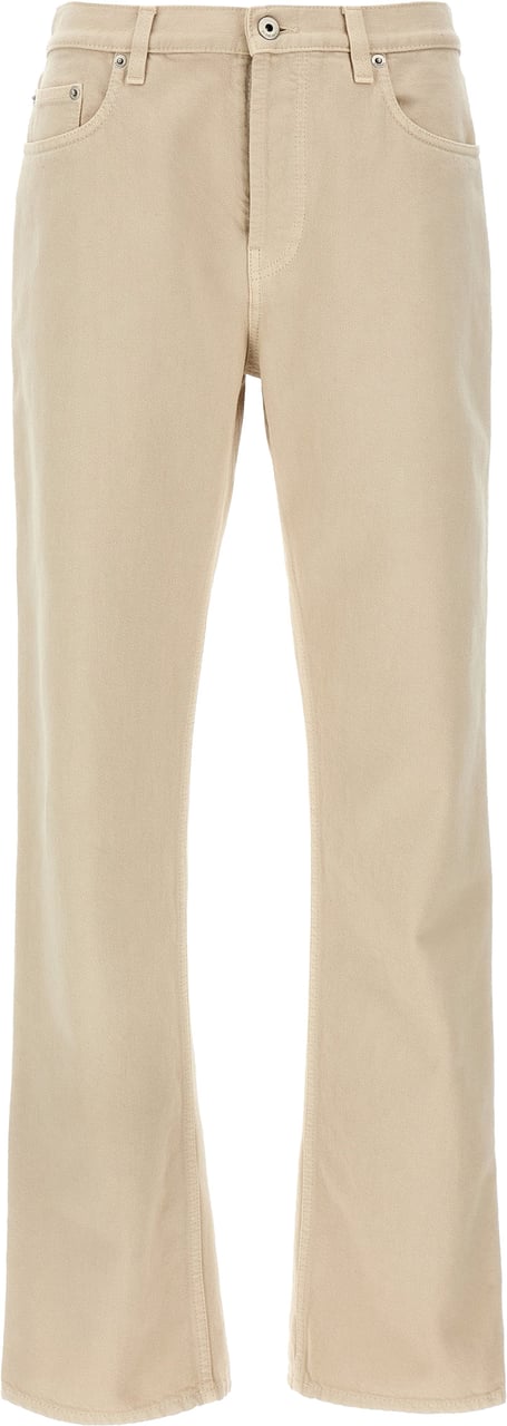Burberry Beige Cotton Casual Pants Beige