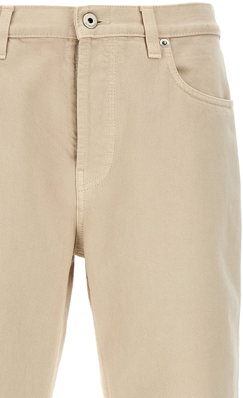 Burberry Beige Cotton Casual Pants Beige