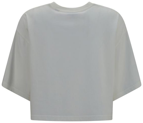 Burberry White Cotton T-Shirt Wit