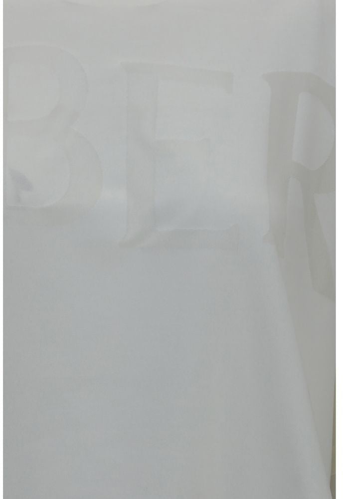 Burberry White Cotton T-Shirt Wit
