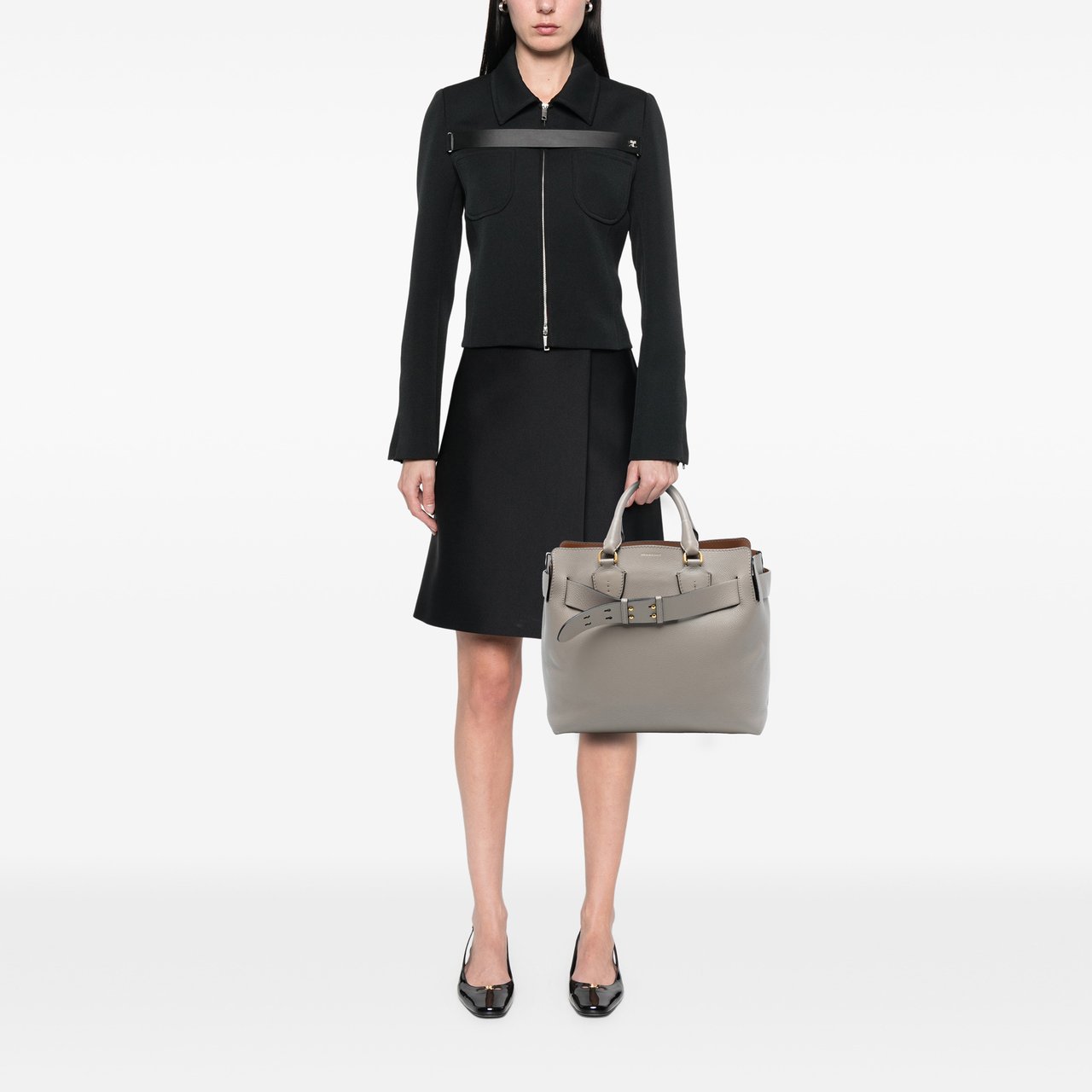 Burberry Medium Leather Belt Bag Bruin