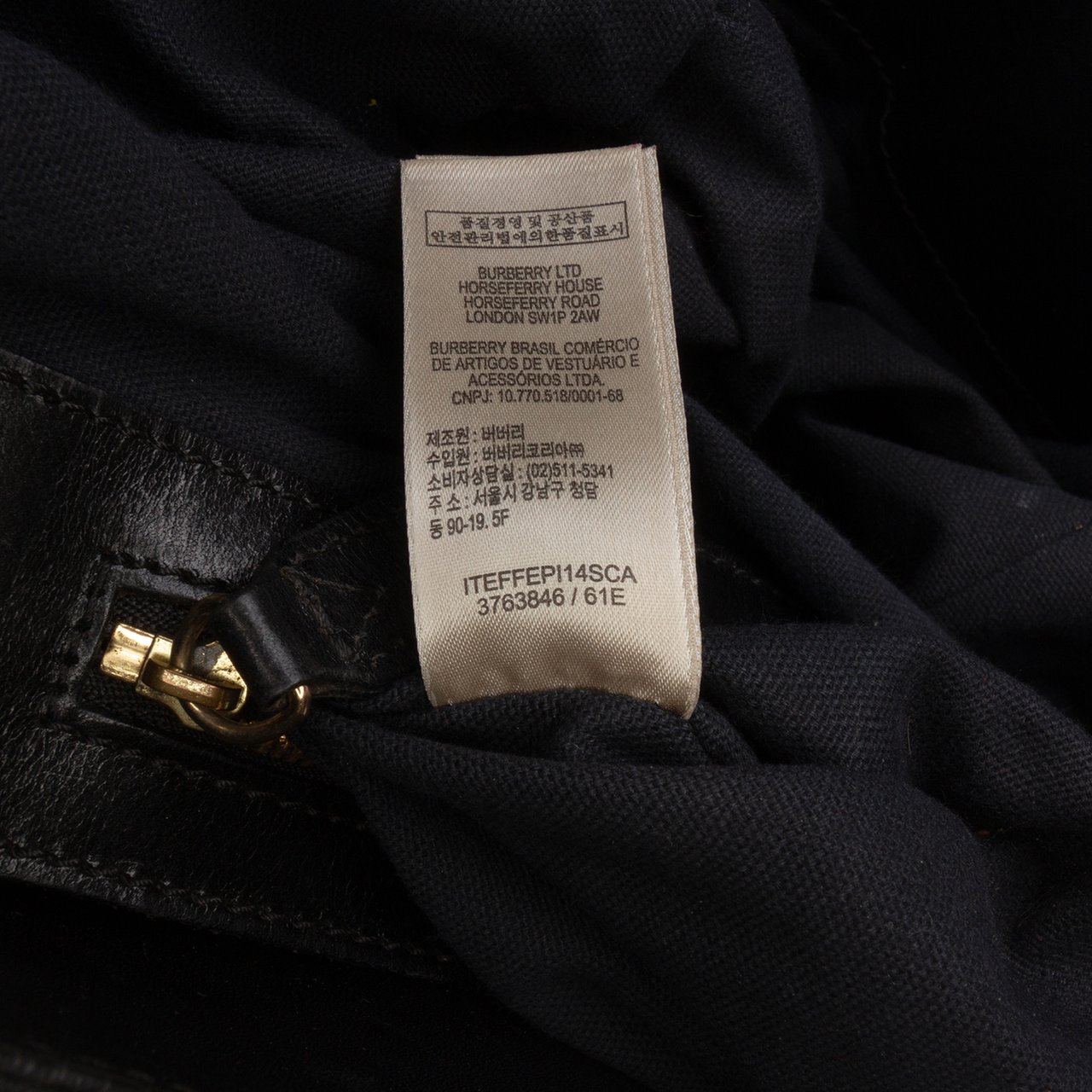 Burberry Medium House Check Canvas and Leather Bridle Lynher Tote Bruin