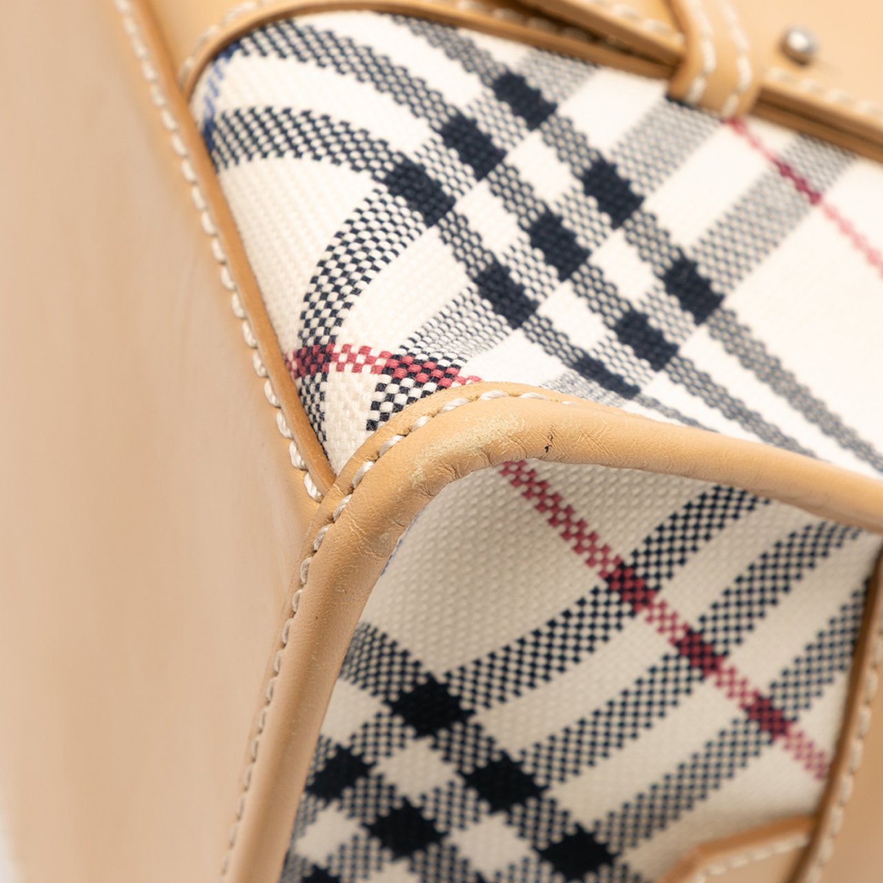 Burberry Nova Check Canvas Handbag Bruin
