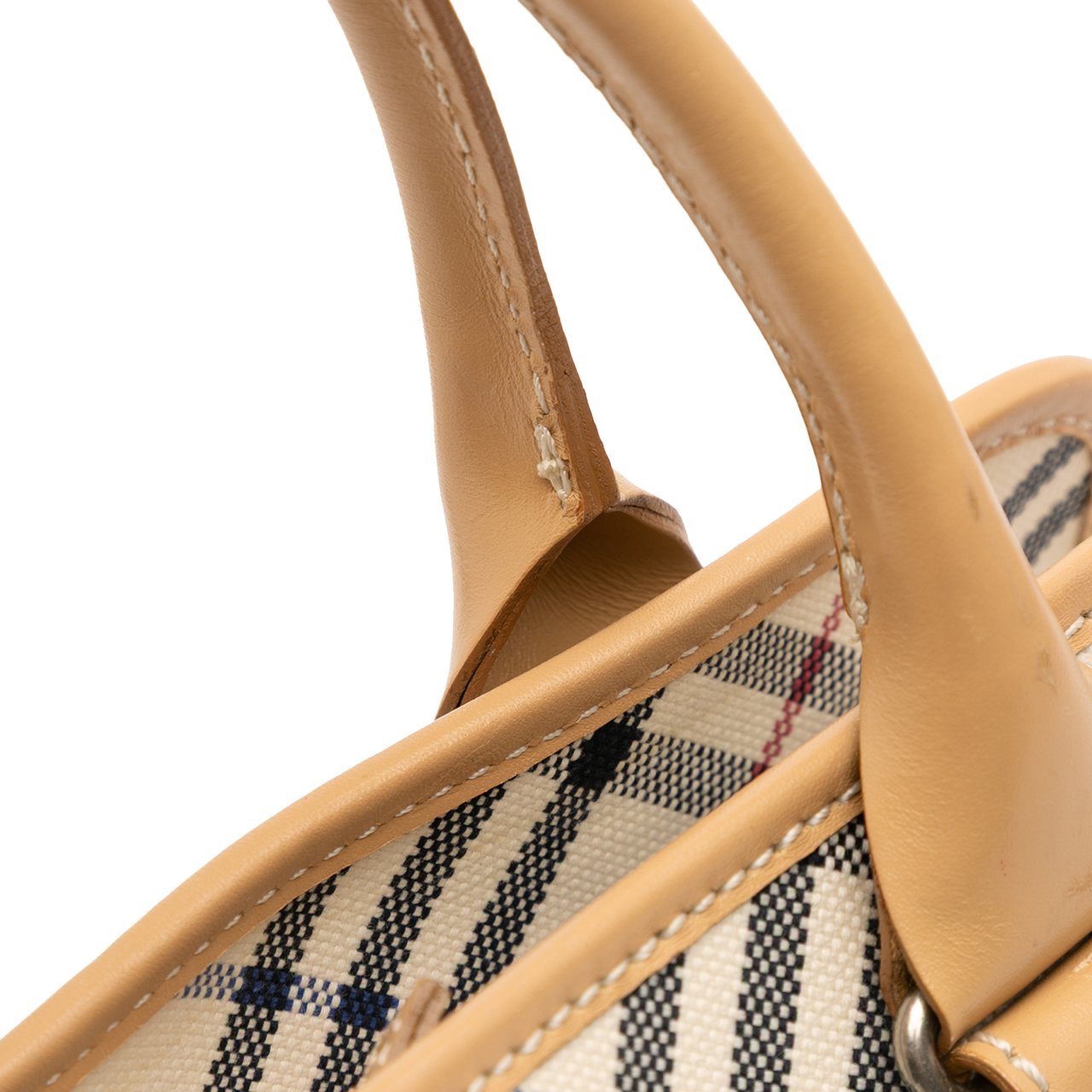 Burberry Nova Check Canvas Handbag Bruin