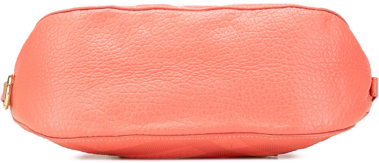 Burberry Small Heritage Grain Check Embossed Orchard Bowling Bag Roze