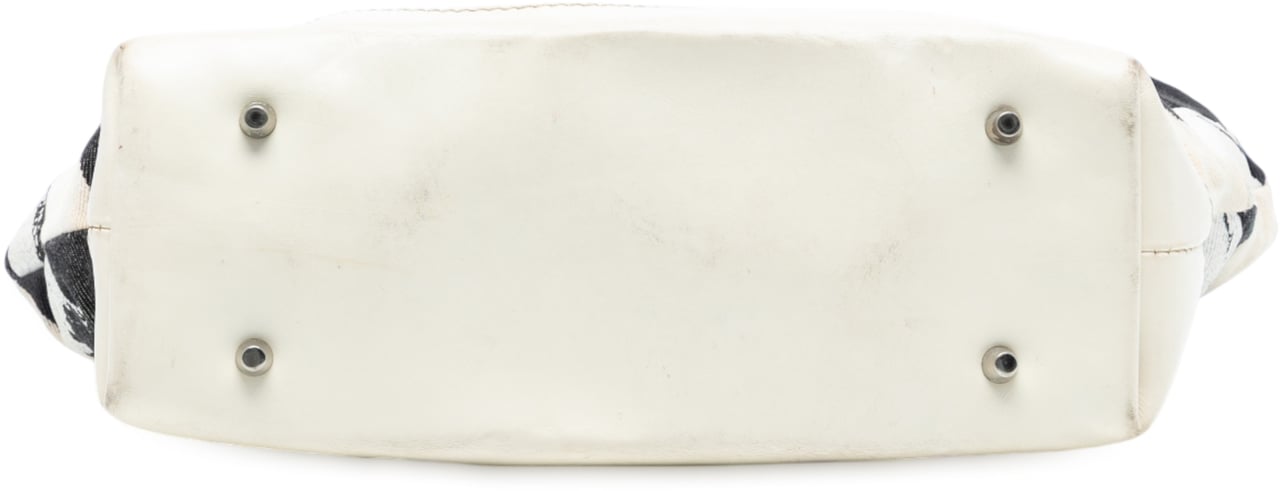 Burberry Supernova Check Painted Canvas Tote Bruin