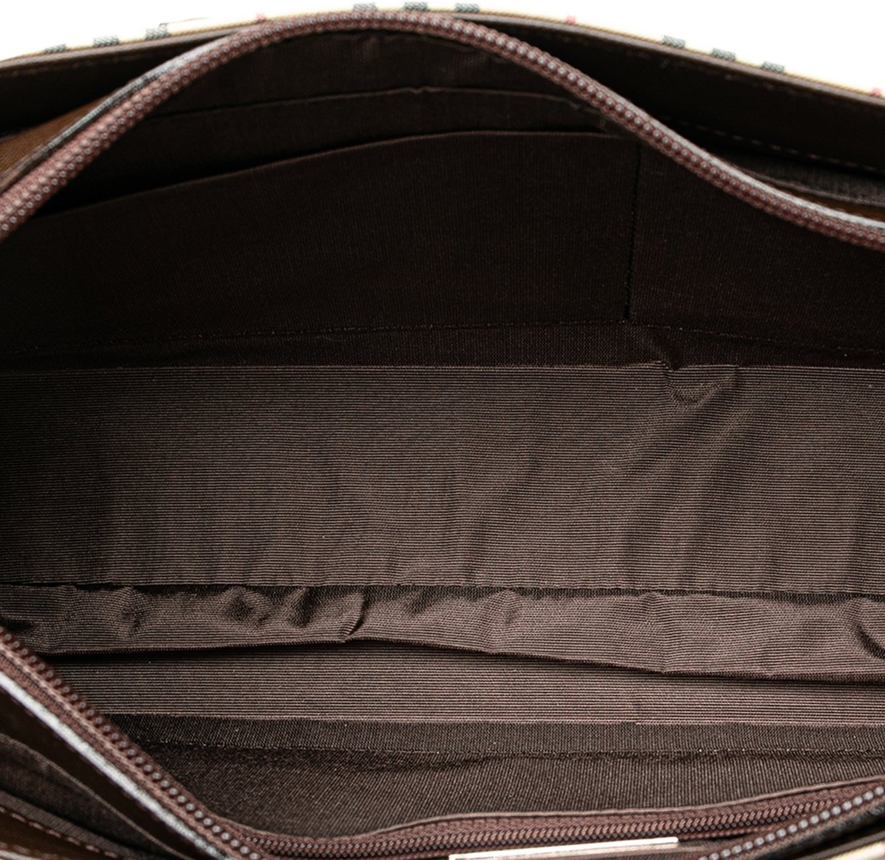 Burberry House Check Canvas Handbag Bruin