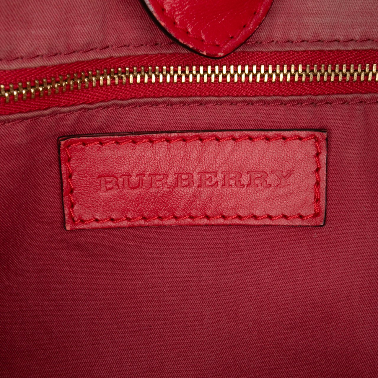 Burberry Small Haymarket Check Coated Canvas Canterbury Tote Bruin