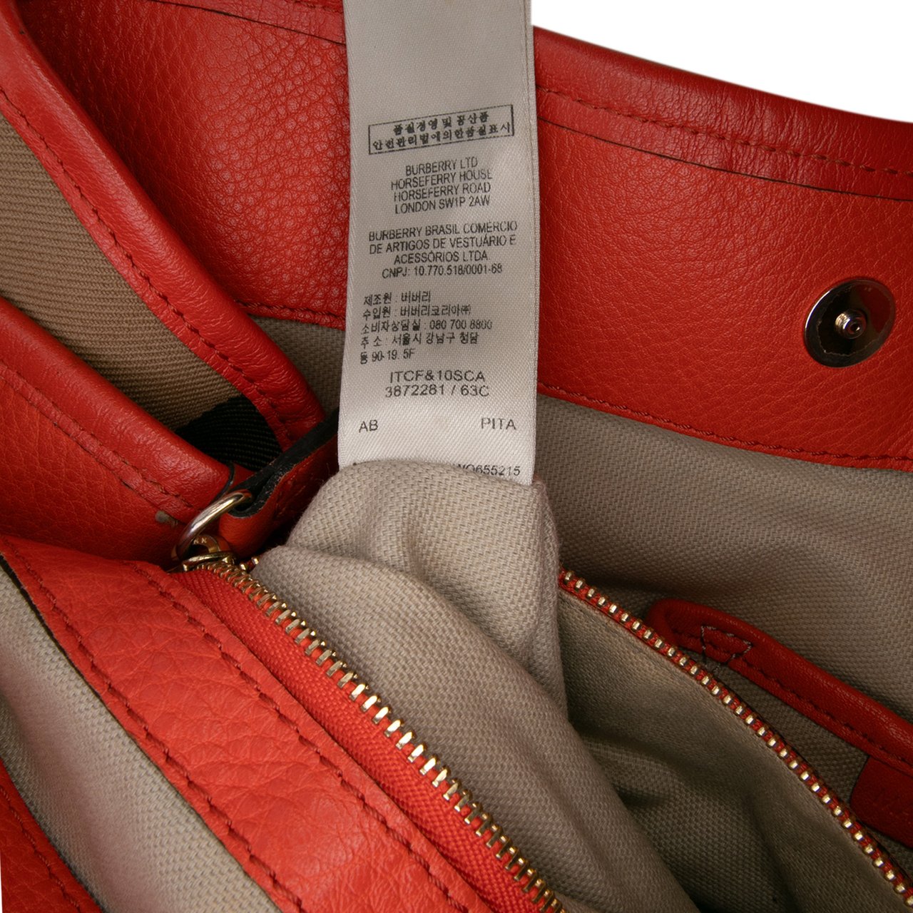 Burberry Small House Check Canvas Canterbury Tote Bruin