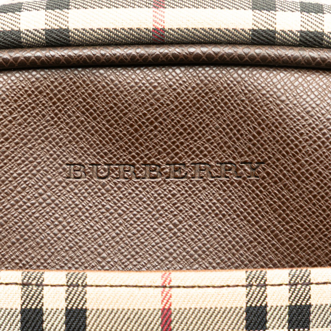 Burberry House Check Canvas Handbag Bruin
