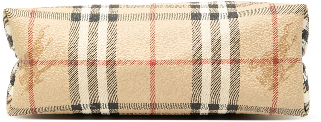 Burberry Haymarket Check Coated Canvas Pouch Bruin
