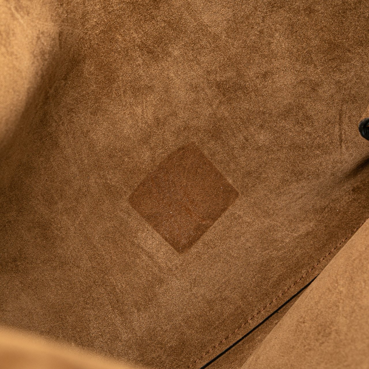 Burberry Bicolor Calfskin Grommet Hobo Bruin