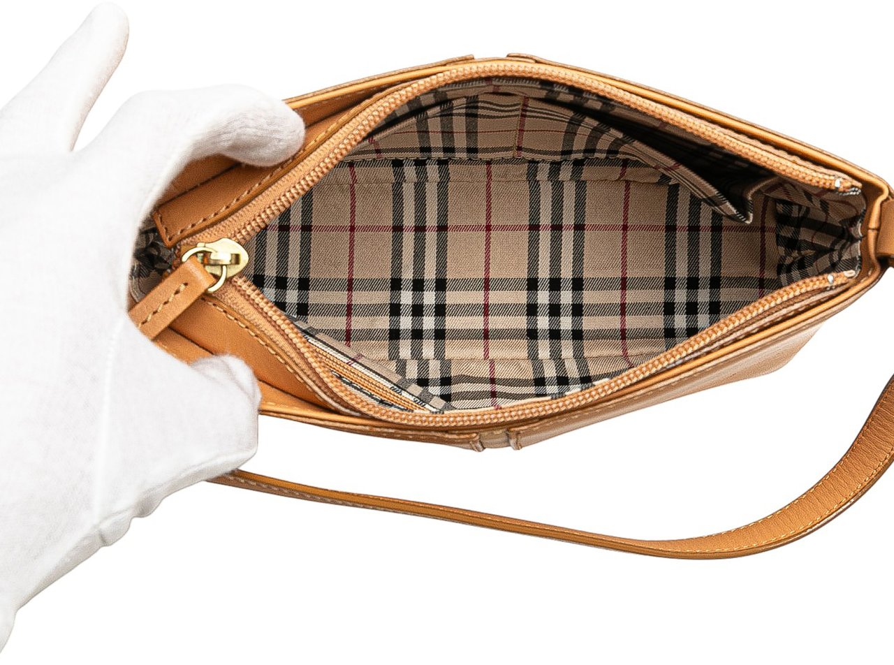 Burberry Leather Shoulder Bag Bruin