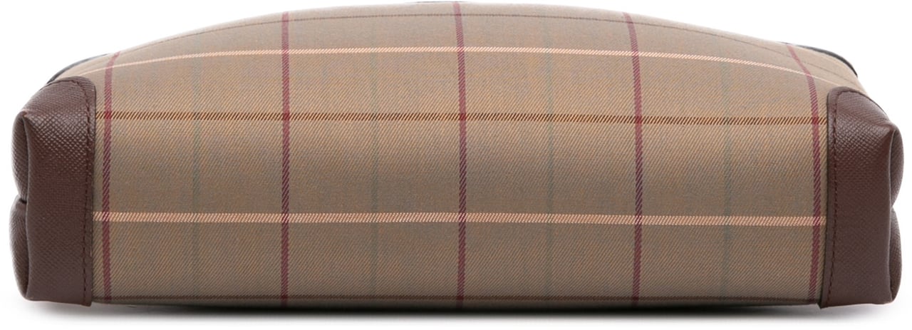 Burberry Vintage Check Canvas Clutch Bruin