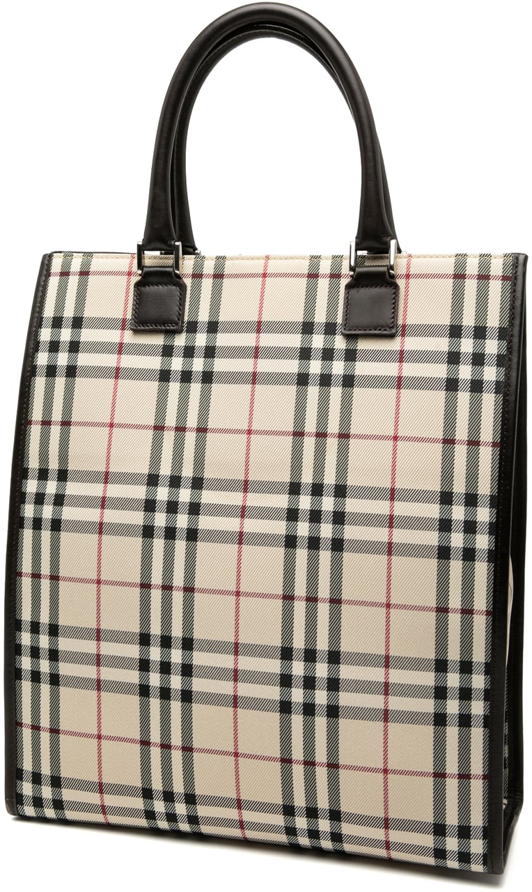 Burberry House Check Canvas Tote Bruin