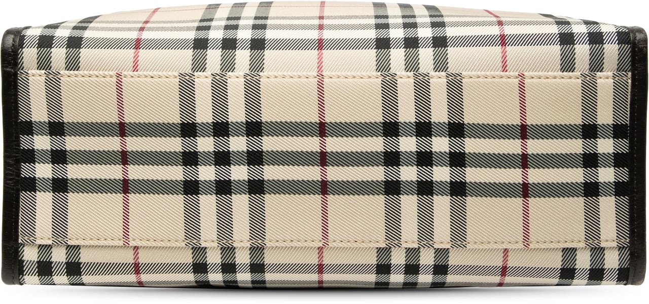 Burberry House Check Canvas Tote Bruin