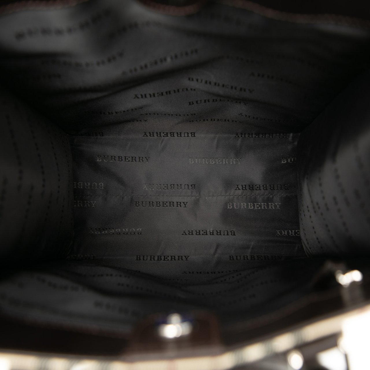 Burberry House Check Canvas Tote Bruin