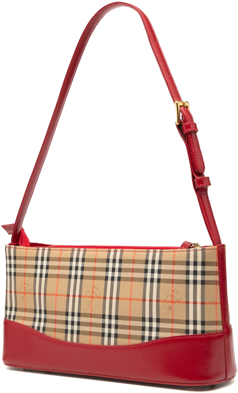 Burberry Haymarket Check Shoulder Bag Bruin