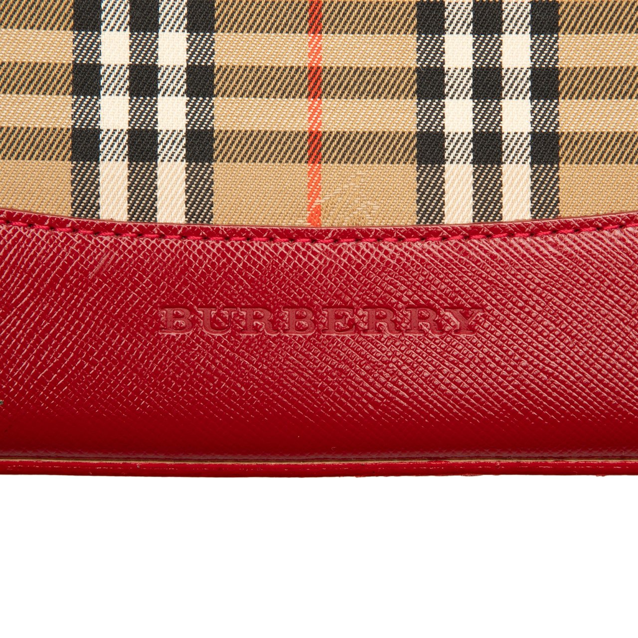 Burberry Haymarket Check Shoulder Bag Bruin