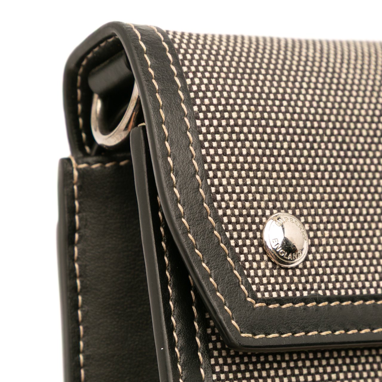 Burberry Canvas Horseferry Note Crossbody Grijs