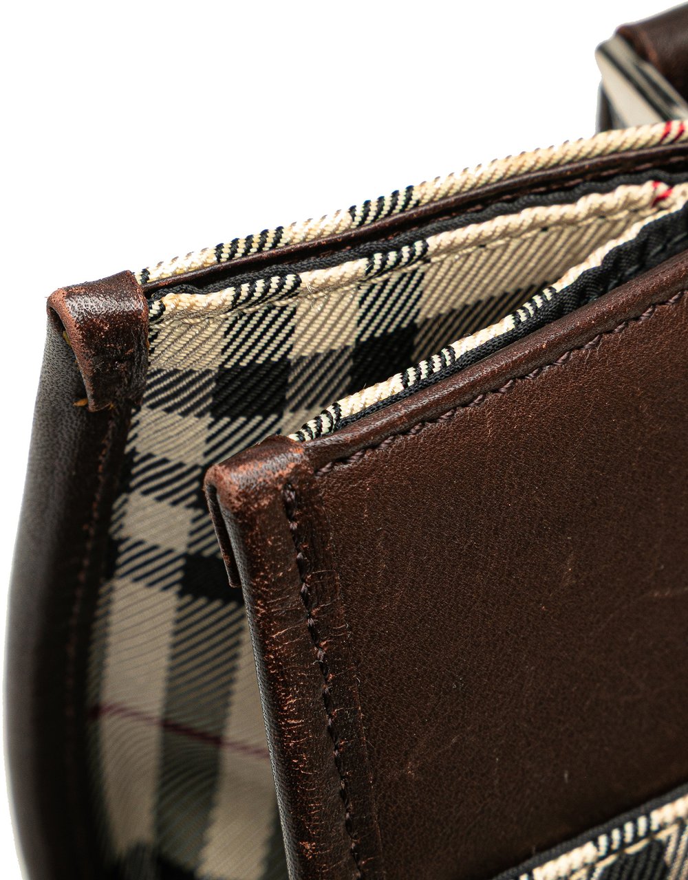 Burberry House Check Canvas Tote Bruin
