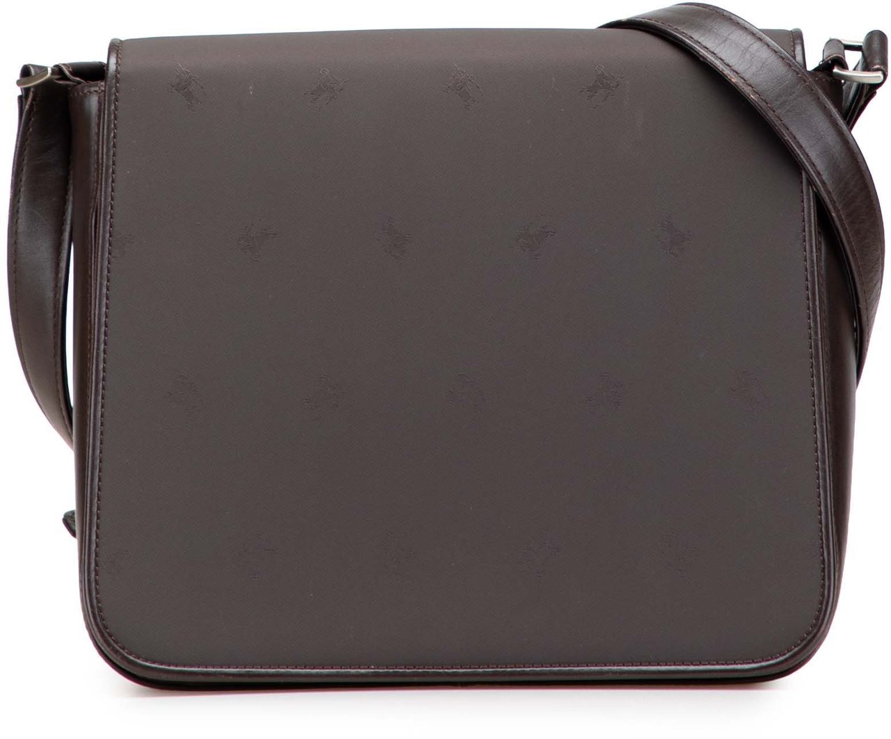 Burberry Jacquard and Leather Knight Crossbody Bruin