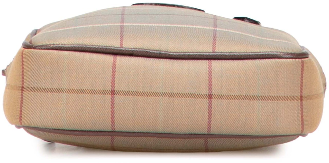 Burberry Vintage Check Canvas Crossbody Bruin