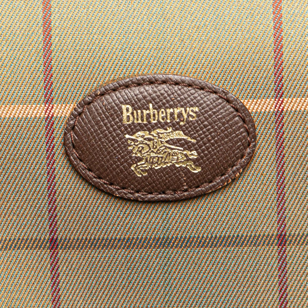 Burberry Vintage Check Canvas Crossbody Bruin