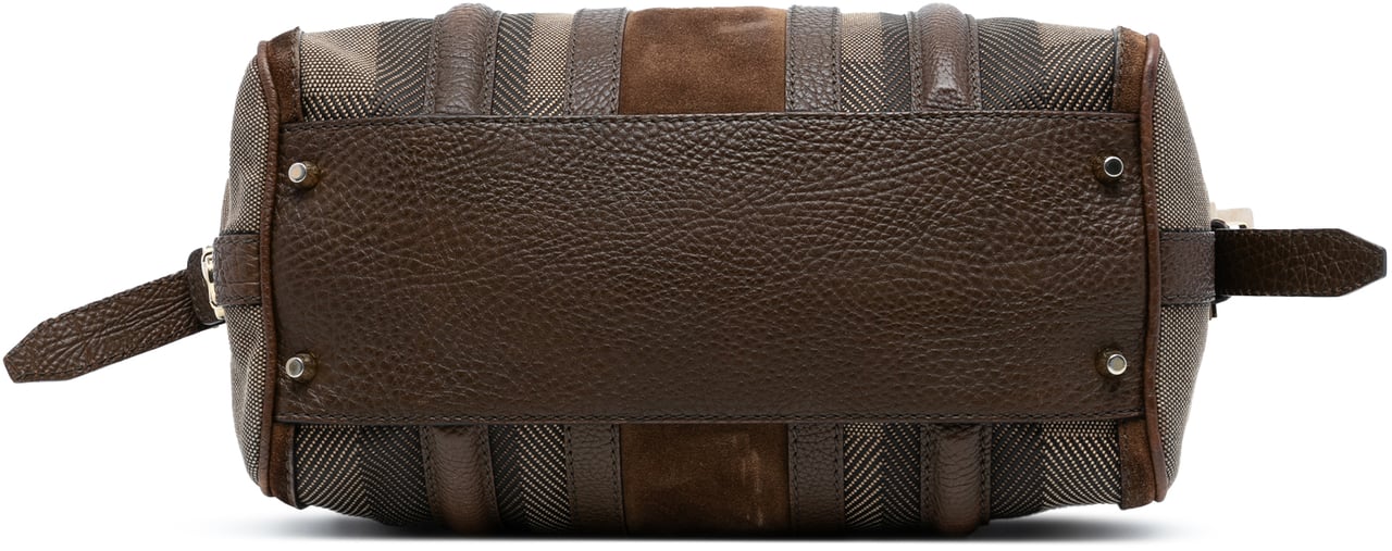 Burberry Canvas Nevinson Bowling Bag Bruin