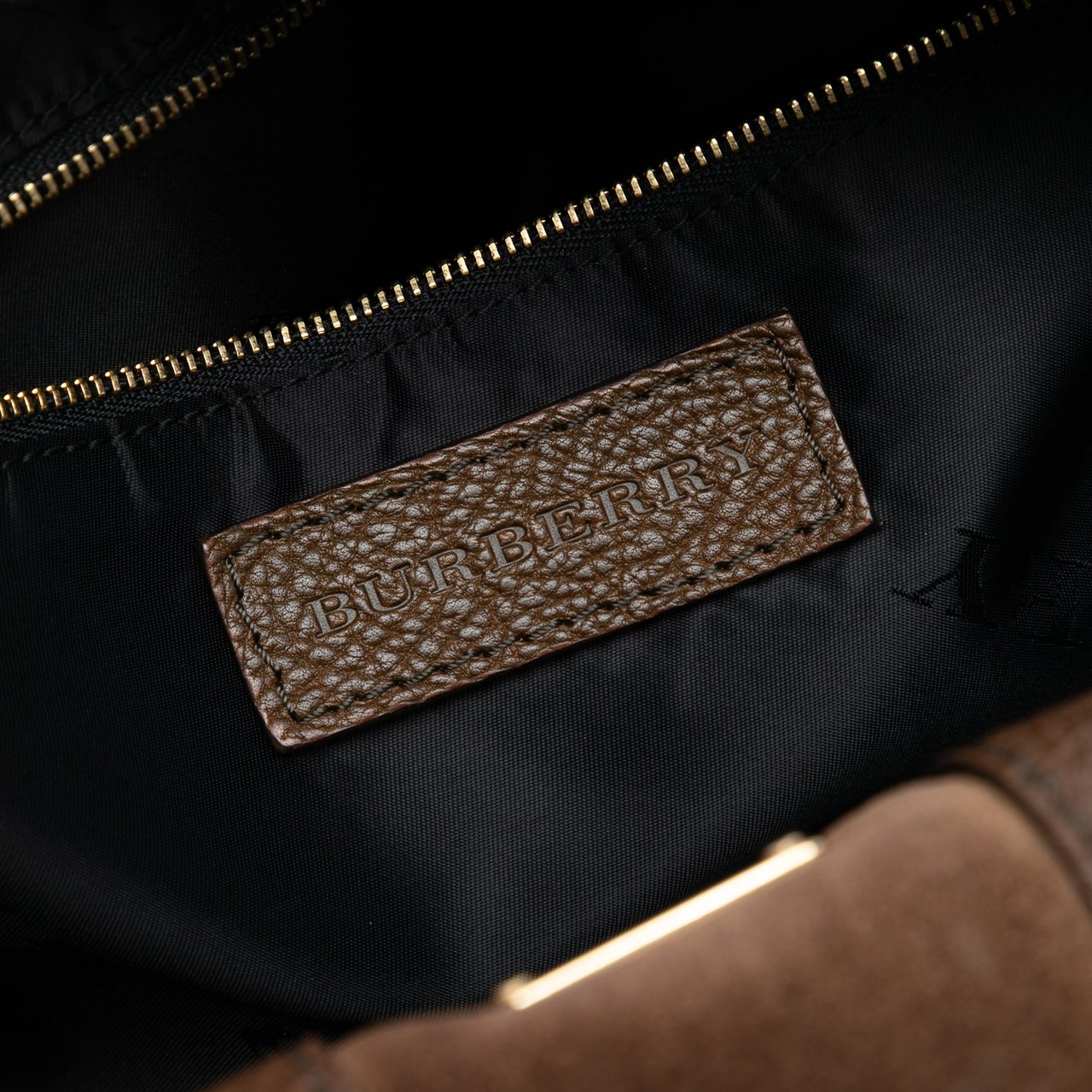 Burberry Canvas Nevinson Bowling Bag Bruin