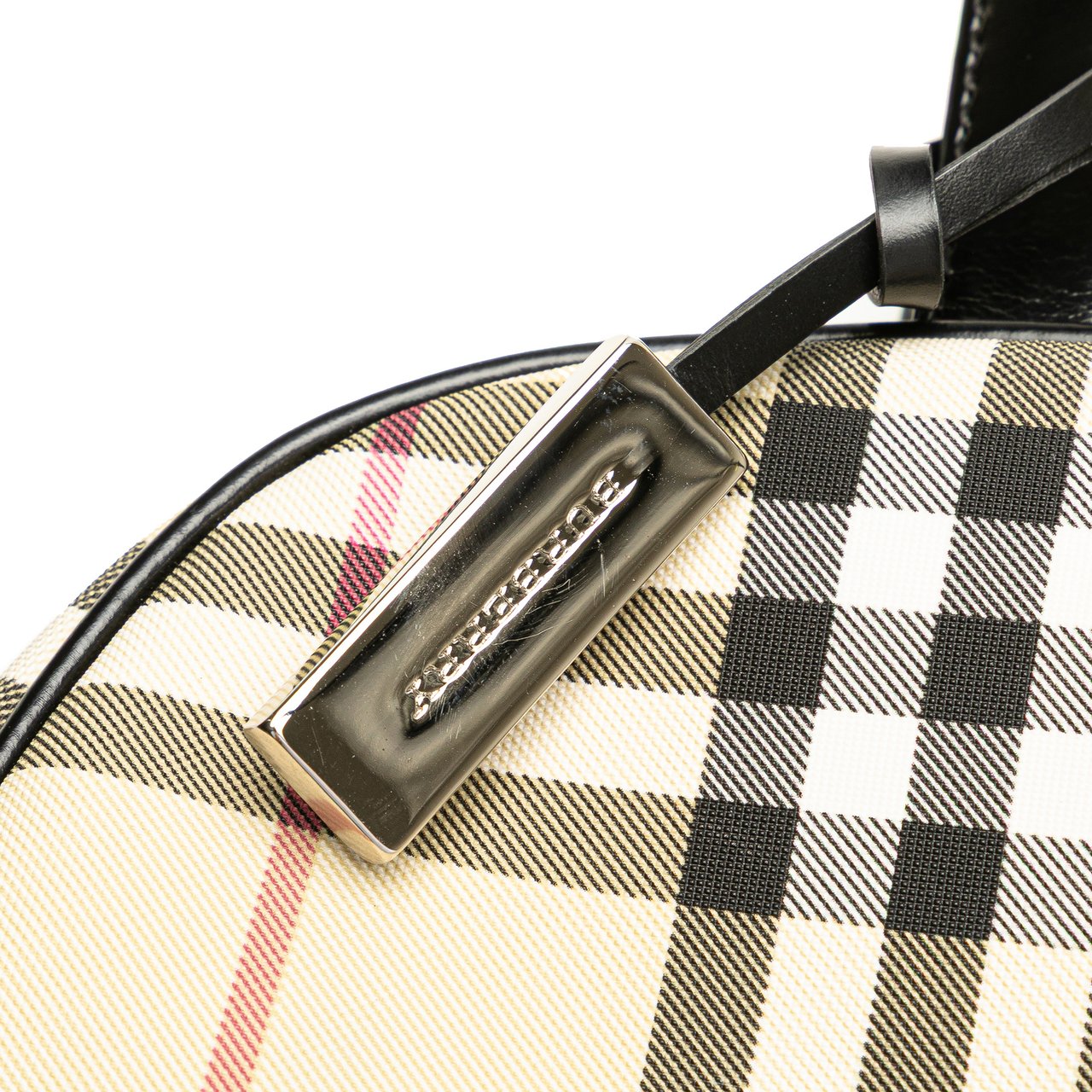 Burberry House Check Canvas Handbag Bruin