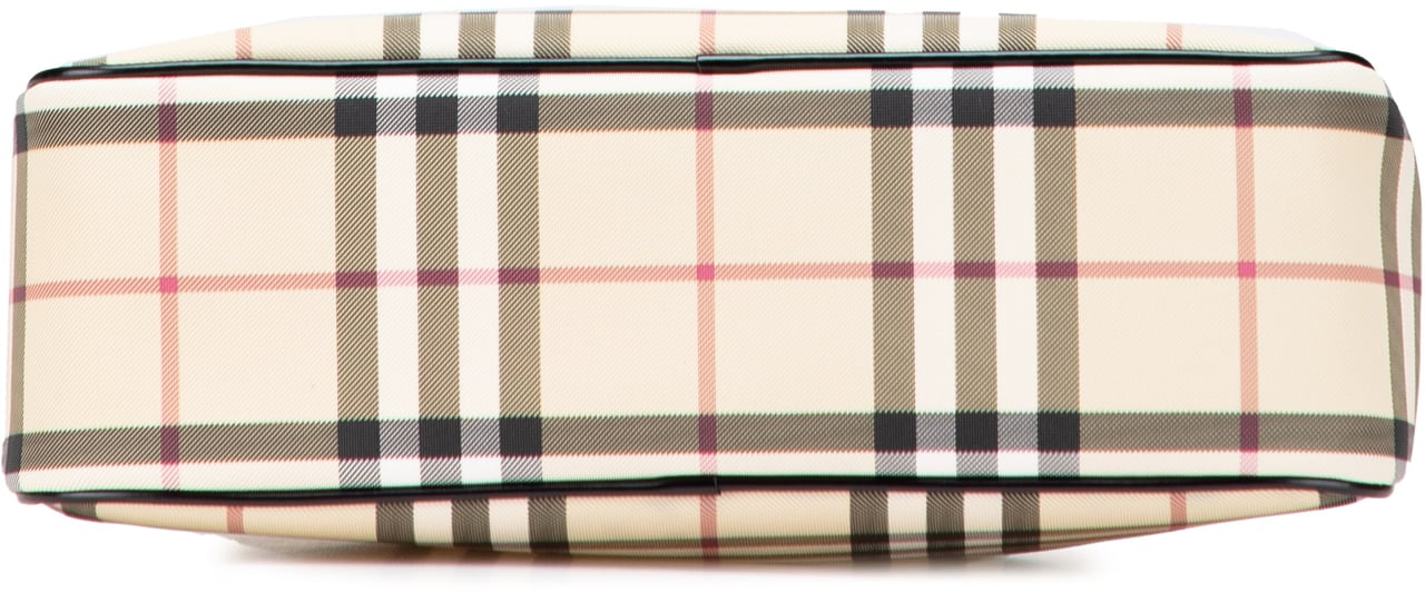 Burberry House Check Canvas Handbag Bruin