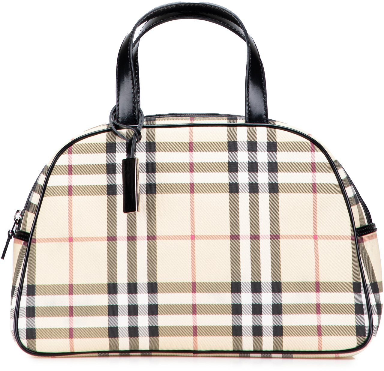 Burberry House Check Canvas Handbag Bruin