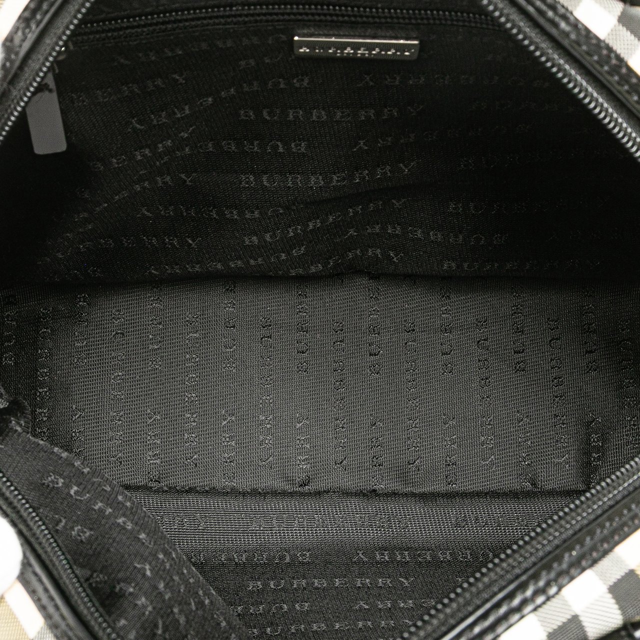 Burberry House Check Canvas Handbag Bruin