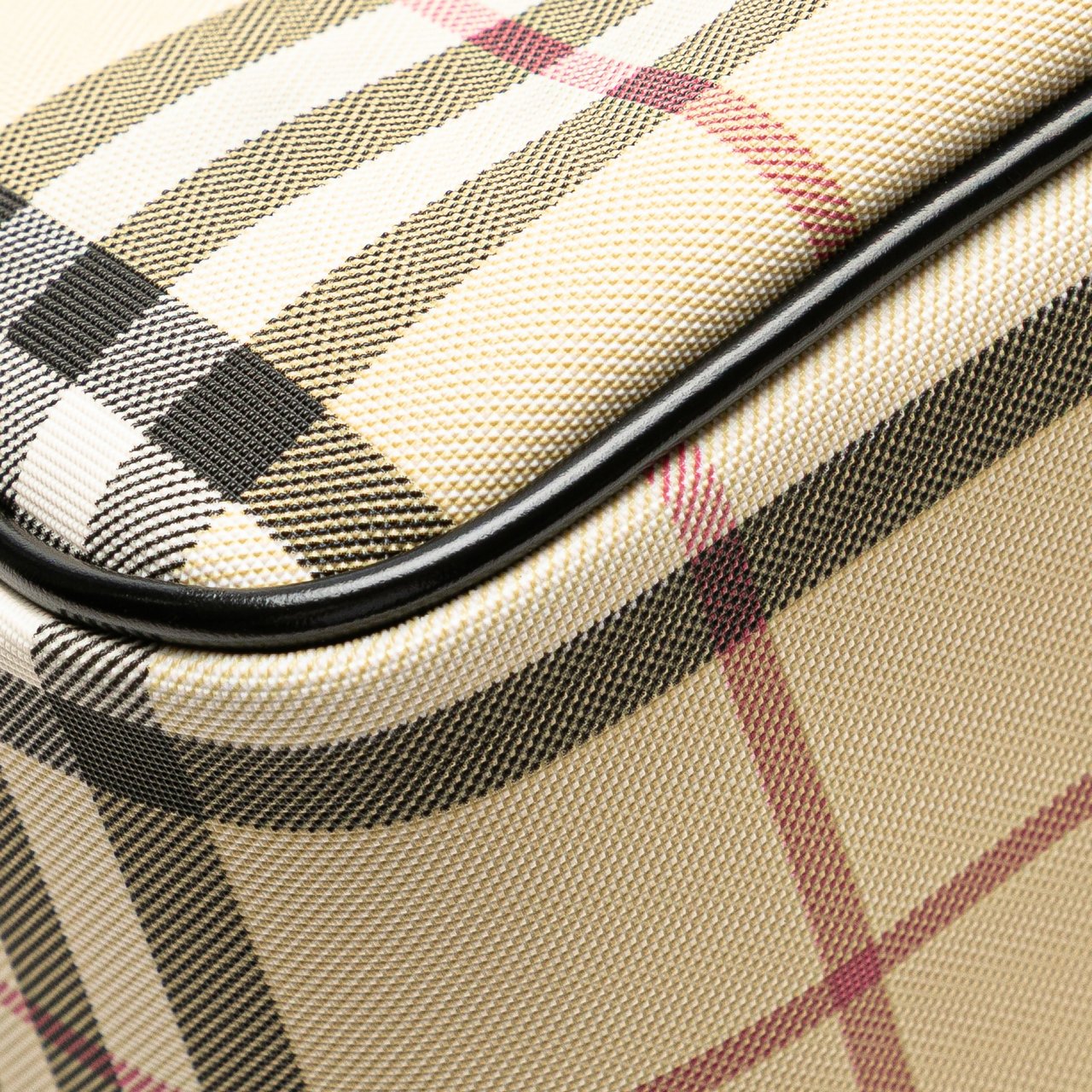 Burberry House Check Canvas Handbag Bruin
