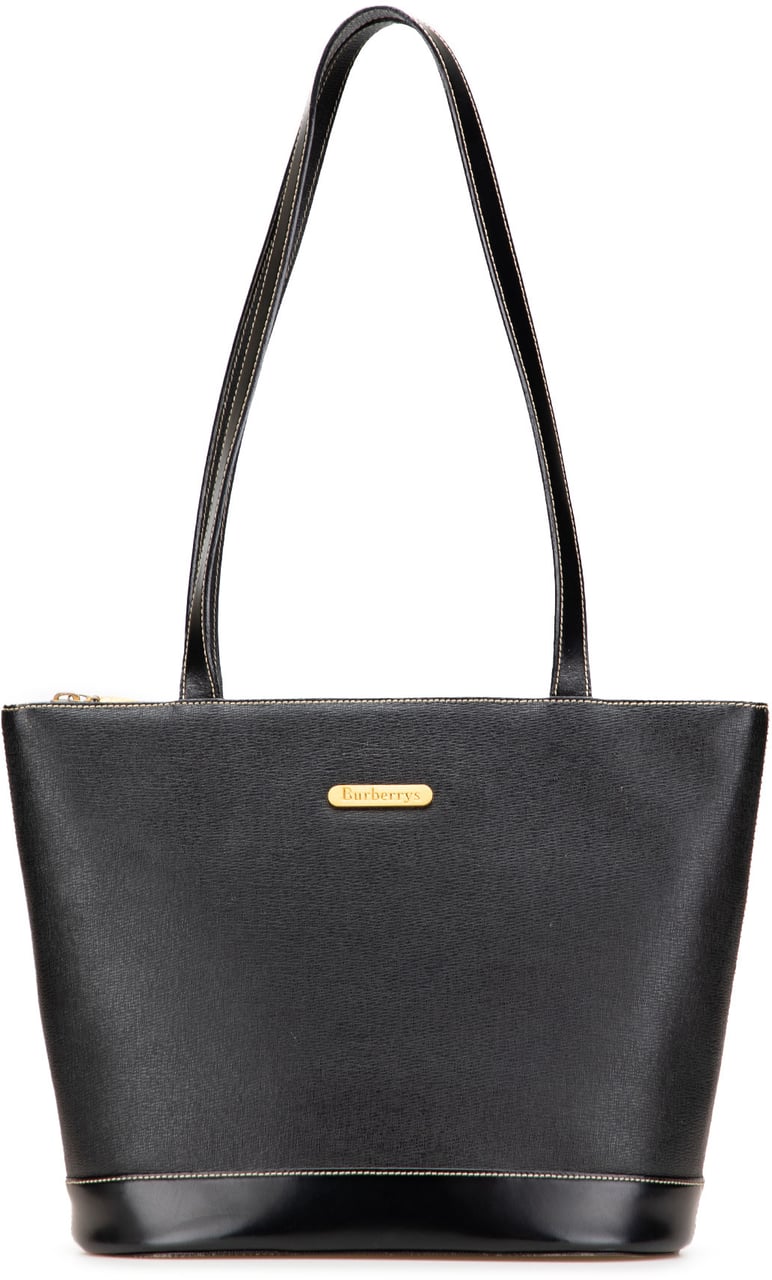 Burberry Leather Tote Zwart