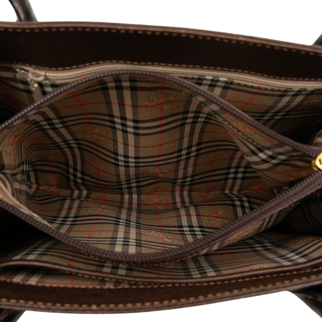 Burberry Leather Tote Bruin