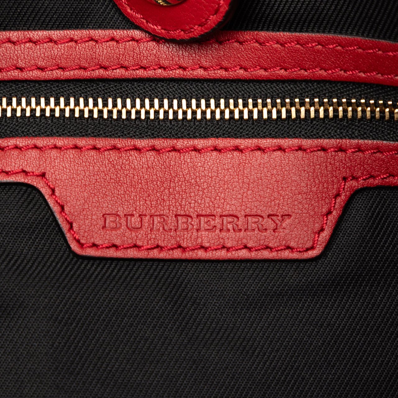 Burberry Small Haymarket Check Canvas and Leather Canterbury Tote Bruin