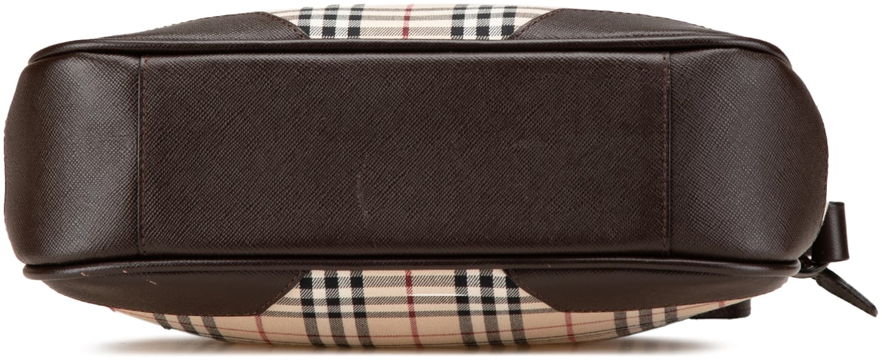 Burberry House Check Canvas Crossbody Bruin