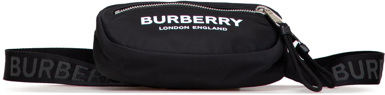 Burberry Nylon Logo Cannon Belt Bag Zwart