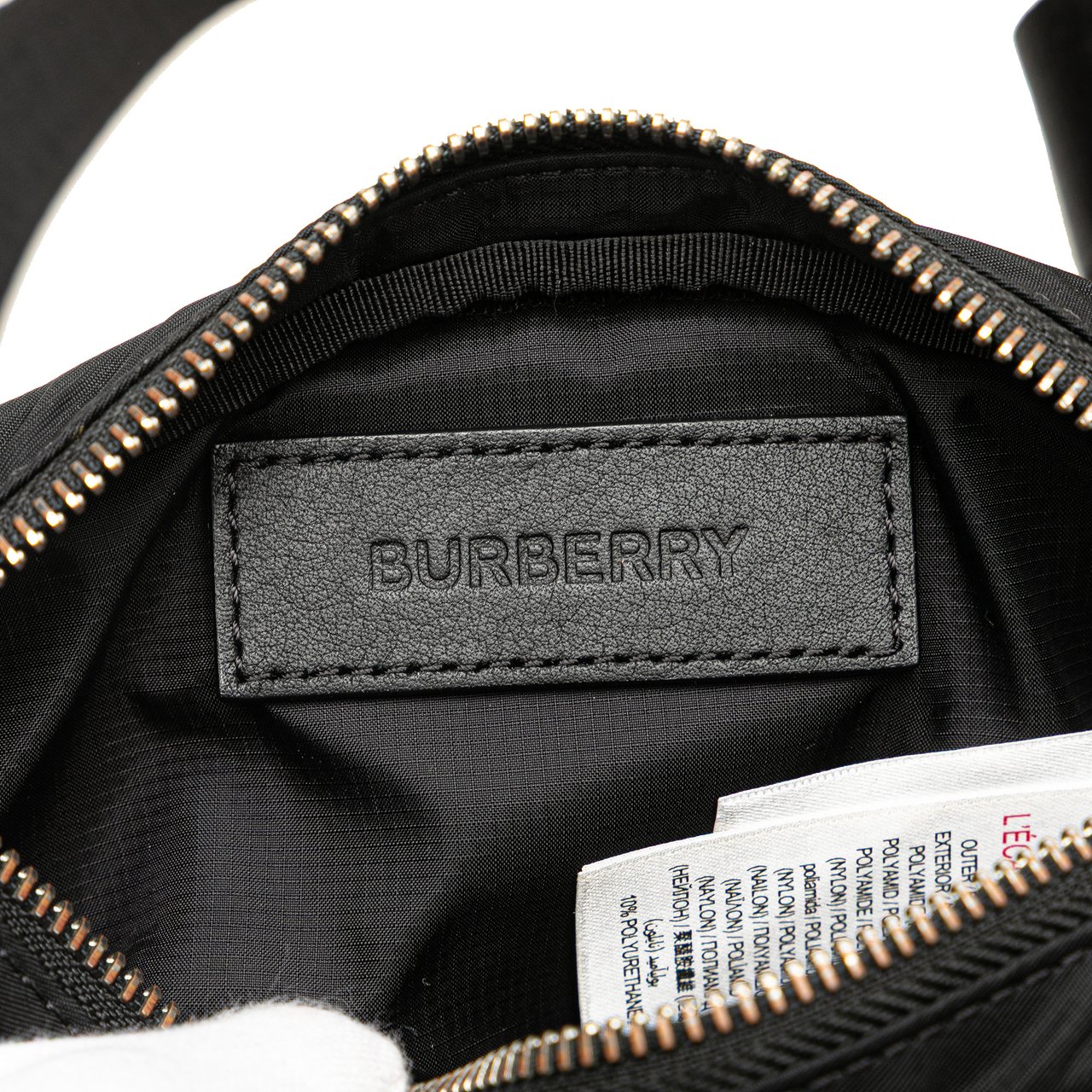 Burberry Nylon Logo Cannon Belt Bag Zwart