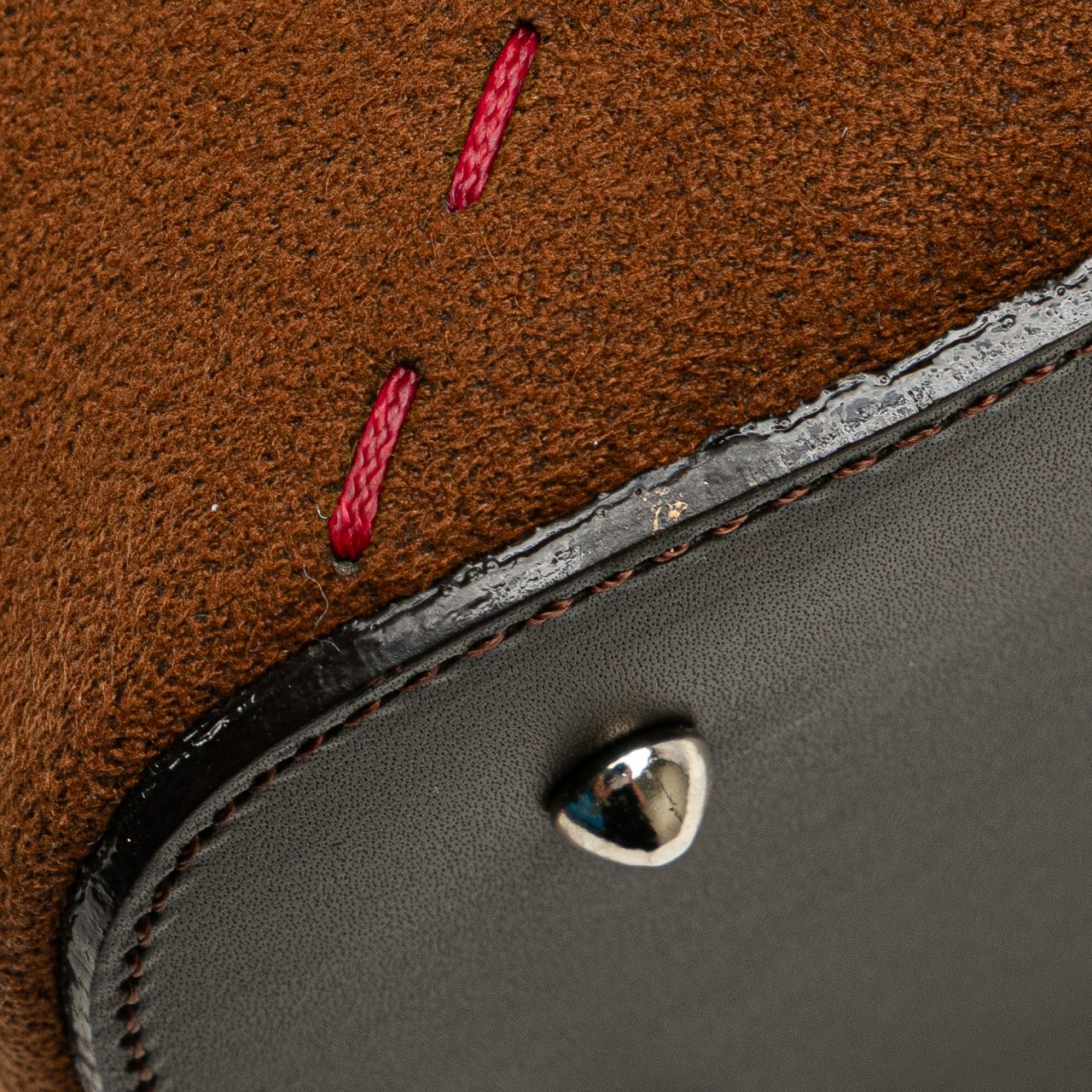 Burberry Leather and Suede Stitch Tote Bruin