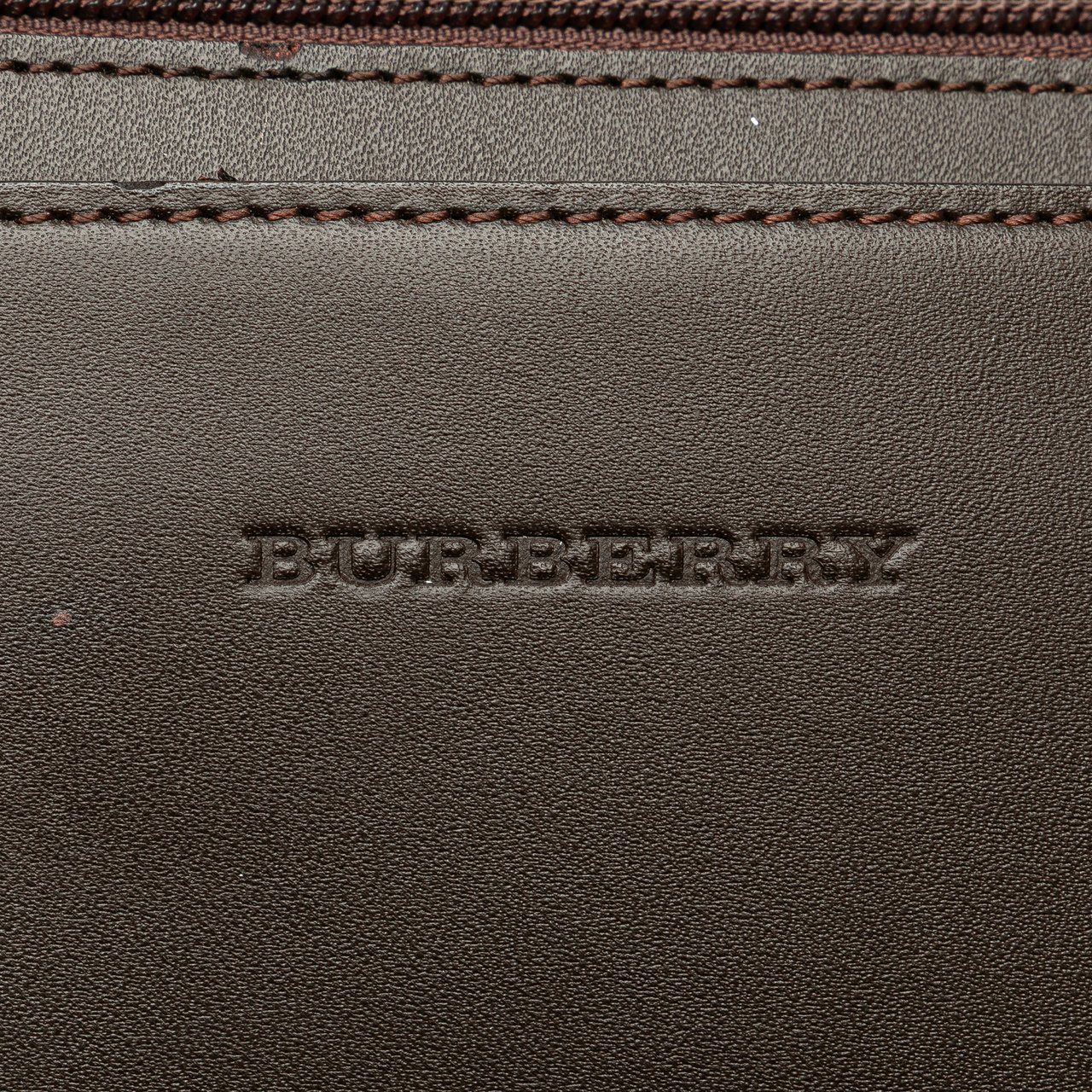 Burberry Leather and Suede Stitch Tote Bruin
