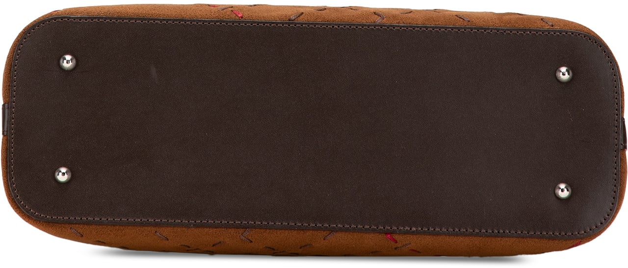 Burberry Leather and Suede Stitch Tote Bruin