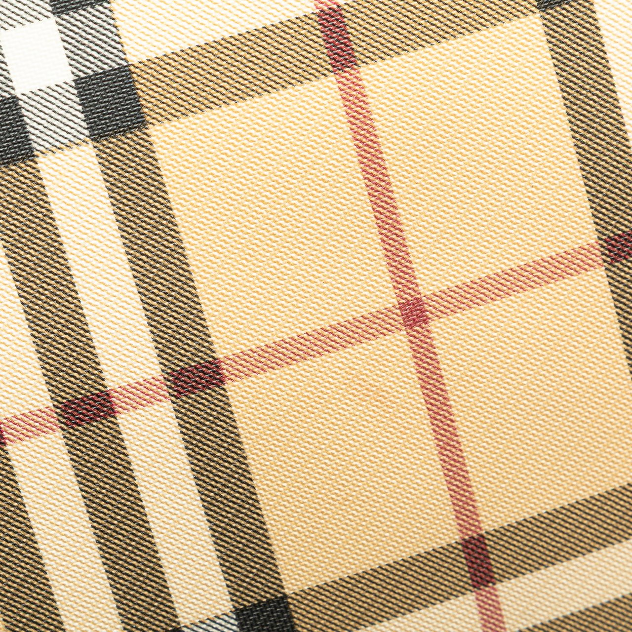 Burberry House Check Coated Canvas Tote Bruin
