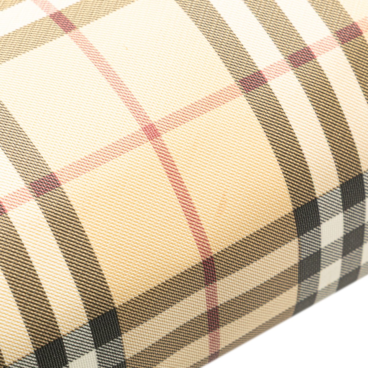 Burberry House Check Coated Canvas Tote Bruin